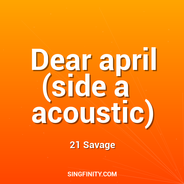 Dear april (side a   acoustic)