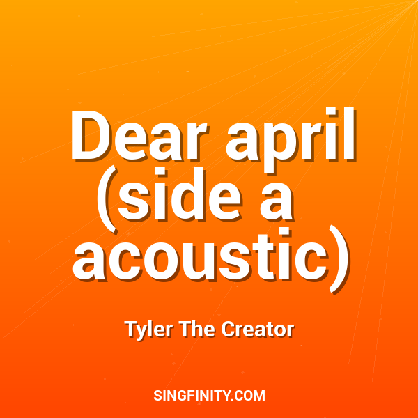Dear april (side a   acoustic)