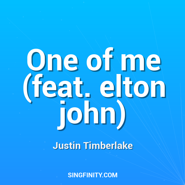 One of me (feat. elton john)