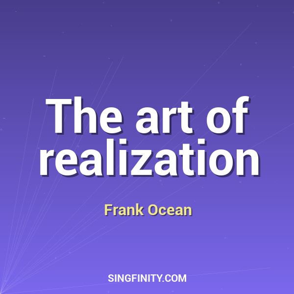 The art of realization