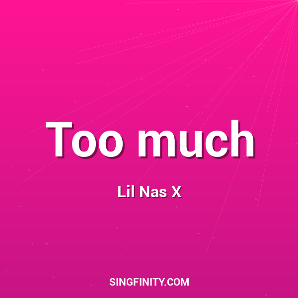 Artwork for Too much