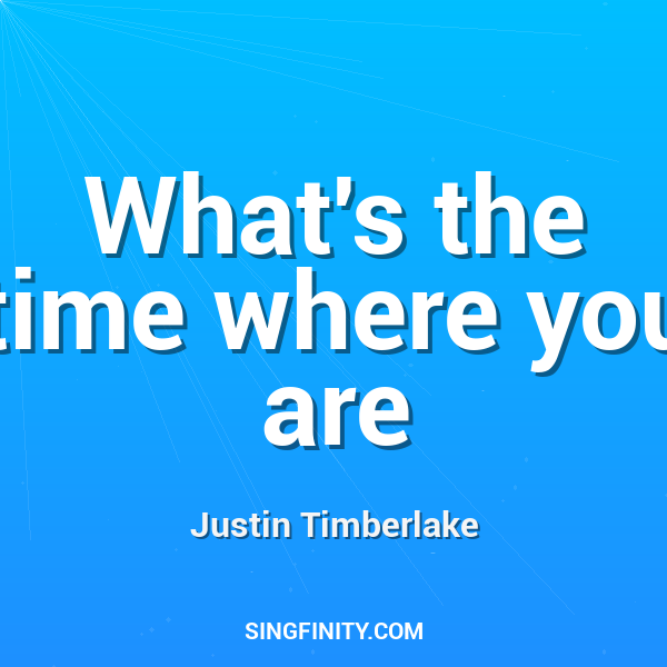 What's the time where you are